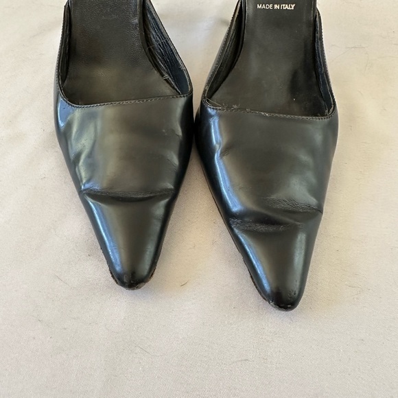 Prada vintage black slip on heels/ 37 - Picture 8 of 11